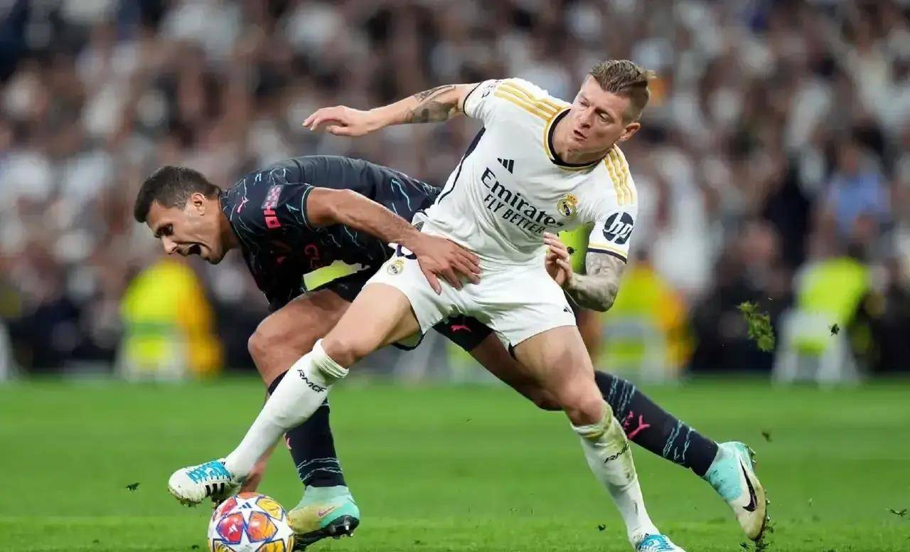 曼城对阵皇马的比赛中发生的激烈对抗