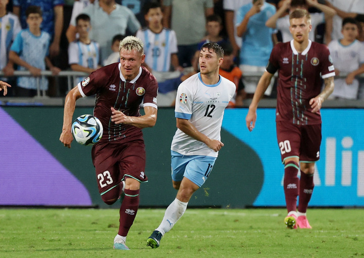 欧预赛比赛上的以色列队赢得胜利，晋级决赛